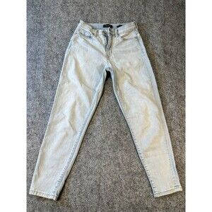 Banana Republic Wmns 25 Mid Rise Straight Jeans Light Blue Premium Denim Casual